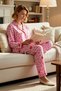 Women's Shirt Collar Standard Sleeve Regular Fit Woven Pajama Set Functional Stylish - 4