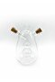 وعاء زيت من زجاج البلاس البوروسيليكات، مناسب للزينة وعملي للغاية - 2