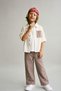 Boys' Cotton Beige Pocket Shirt Set – Short Sleeve Shirt, T-Shirt, and Pants