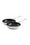 Geneva 3-Ply 2-Piece Frying Pan Set 18 & 24 cm – Diamond Reinforced Thermolon ™   Ceramic Surface - 6
