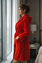 Hooded Women's Wellsoft Bathrobe - Dressing Gown - 2