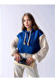 Women's Sleeves Knitted Knitwear Super Stylish Design Oversize Crop Boy Cobalt Blue Sweatshirt