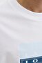 Jcofusıon Dots Prınt Tee Ss Crew Sn White Men's T-Shirt 12289863 - 5