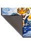 Mosso Blue Tones Tiger in the Forest Pattern Woven Base Modern Decorative Carpet Mosso2158 - 3