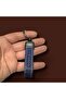 Audi Keychain with Text and Logo Dark Blue Synthetic Leather 1 Piece