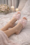 Women's Powder Buckle Furry Soft Sole House Slippers & Gift & Dowry - 2