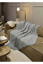 Cotton Multi-Purpose Sofa Cover 180X300 cm – Soft Textured, Modern Striped - 3