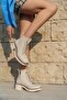 Perivan 117Pr Cream Waterproof Women's Chelsea Boots - 4
