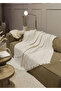 Cotton Multi-Purpose Sofa Cover 180X300 cm – Soft Textured, Modern Striped - 4
