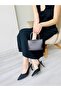 Saten Evening Dress Shoes Bag Combination 8 cm Heel Height - 2