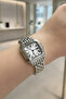 Women's Square Roman Numeral Wristwatch Silver Band in Special Box - 2