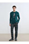 Navy Blue Standard Fit Bear Teddy Printed Men's Pajama Set
