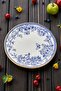 Blue Gold Color 6 Pieces 19cm Ceramic Cake Dessert Plate - 2