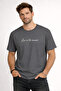 Live in the Moment Text Printed Cotton Relaxed Fit Round Neck Unisex T-Shirt