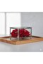 Framed Glass Ring Box - Jewelry Box (15X10X8 cm) - Silver Color - 4