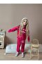 Girl's Striped Sweatshirt and Sweatpants Winter Set - 2