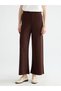 Lcw Comfort Brown Elastic Waist Women's Knitwear Trousers W5Fg44Z8 - 2