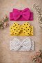 3-Piece Baby Girl Stylish Hair Band with Bow/Baby Girl Bandana/Baby Girl Hair Band/0-12 Months Hair Band - 6