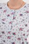 Mecit 6318 Blue Plus Size Women's Robe Pajamas Nightgown Set - 7