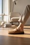 2235 Inner and Outer Genuine Suede Leather Full Orthopedic Top Quality Home, Office, Guest, Groom and Bride Dowry Slippers - 3