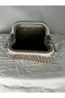 Women's Secret Scholarship Glitter Macrame Brown Beige Glitter Handbag Width 21 cm Length 18 cm Depth 8 cm - 4