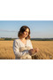 V-Neck 3 Color Striped Long Sleeve Buttoned Knitwear Women's Oversize Cardigan