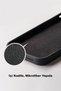 Oppo A16 Compatible Black Velvet Phone Case with Inside Velvet - 4