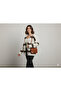 Striped Patterned Colorful Striped Long Sleeved Knitted Women's Cardigan - 2