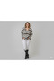 Striped Patterned Colorful Striped Long Sleeved Knitted Women's Cardigan - 2