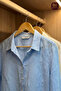 6 Pcs Natural Bamboo Premium Clothes Hangers - Varnished and Polished Wooden Pants Shirt Organizer - 4