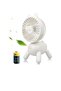 8 Inch Small Rechargeable Mini Desk Fan with Rotating Head 13 Hours Usage,4 Speeds Small Desk Fan