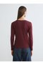 Artı-Store Women's T-Shirt with Crew Neck and Long Sleeves, Designed as a Slim Fit - 4