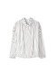 Polka Dot Pattern Chiffon Blouse - 3