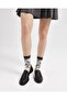 Women's Japanese Korean Style Transparent Socks Ivy Pattern - 2