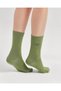 Green Colored Plain Mercerized Socks