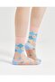 Women's Japanese Korean Style Transparent Socks Heart Pattern - 2