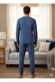 Men's Long Sleeve Comfortable Pajama Set - 4