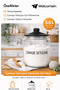 3.8 L Glass Storage Jar – Laundry Detergent and Kitchen Organizer - 4