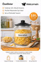 3.8 L Glass Storage Jar – Laundry Detergent and Kitchen Organizer - 3