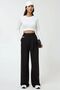 High Waist Lycra Velcro Closure Crepe Palazzo Trousers - 4