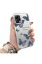 Xiaomi Redmi Note 12 5g Compatible Hard Acrylic Back Silicone Edge Lens Protection Butterfly Case