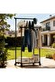 Heavy-Duty Metal Garment Rack with Wheels - 2