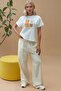 Regular Fit Crew Neck 100% Cotton T-Shirt with Print Detail - 6