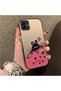 Samsung Galaxy A04E Compatible Silicone Edge Hard Back Anti-Fall Case Kitty Pattern - 4