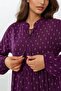 Printed Long Sleeve Viscose Modest Dress - 7