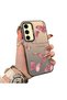 Samsung Galaxy S24 Fe Compatible Hard Acrylic Back Silicone Edge Lens Protection Butterfly Case