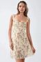 Polka Dot, Sleeveless, Square Neck Mini Tulle Dress