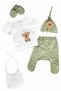 Little Koala Ecru 5-Piece Newborn Unisex Baby Hospital Discharge Set - 2