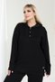 Plus Size Full Stretch Fabric Lace-Up Hooded Sleeve Piped Trend Elastic Waist Pocketed Pipe Leg Suit - 8