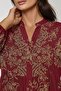 Printed Long Sleeve Viscose Modest Dress - 6